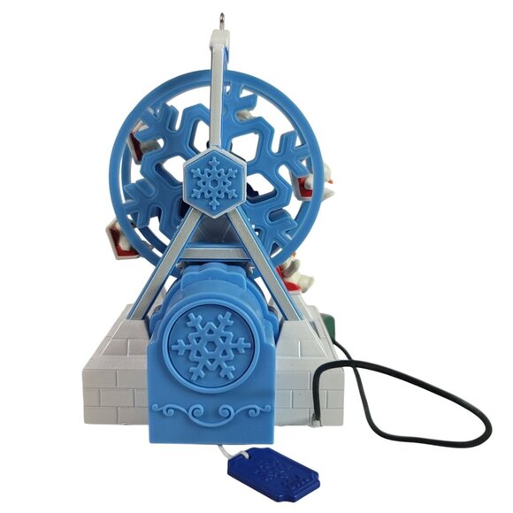 Hallmark Snow Fun Ferris Wheel Christmas Ornament Magic Cord Light Sound Motion - Picture 6 of 12